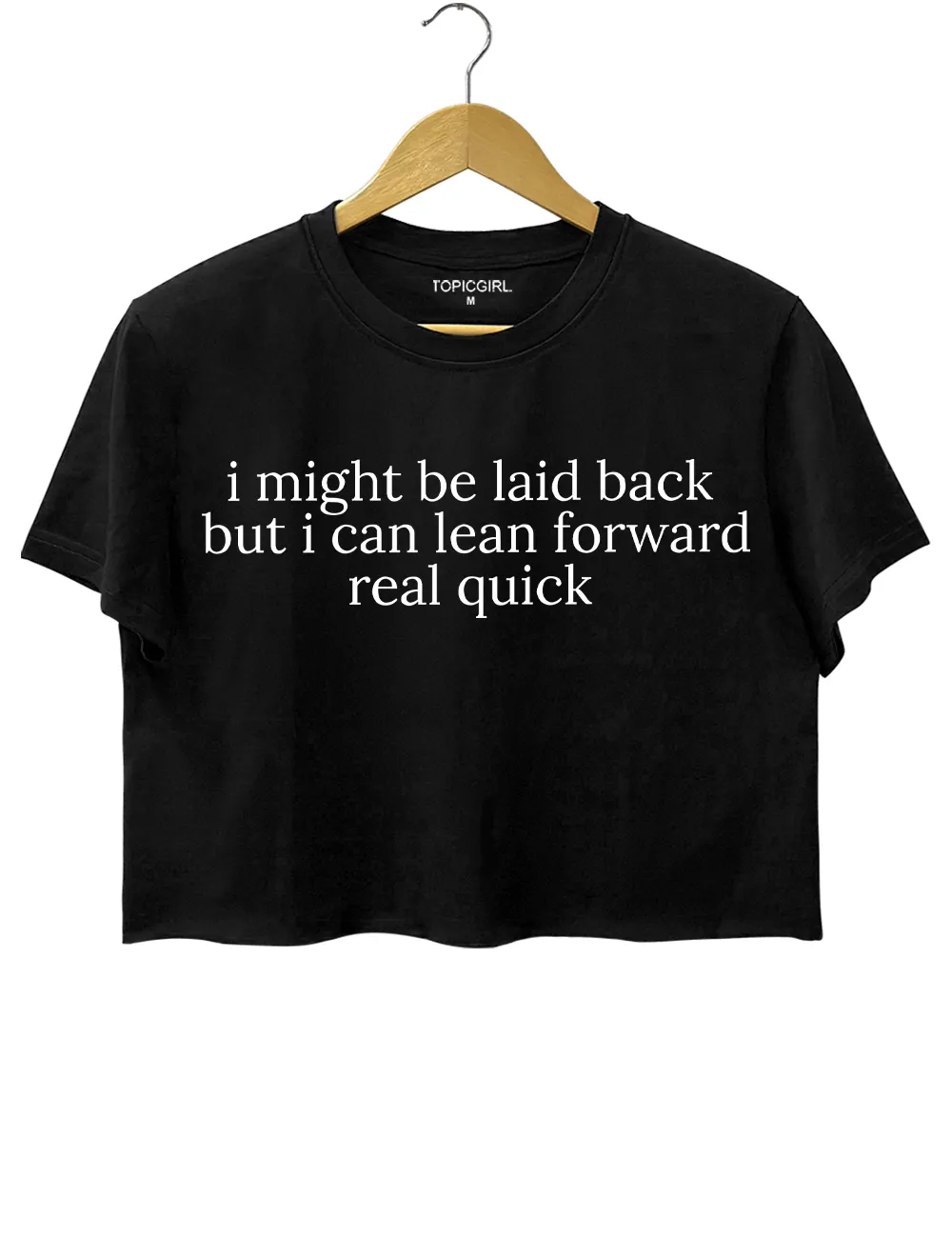 I Might Be Laid Back Crop Top sold by Topic Girl product image thumbnail 2