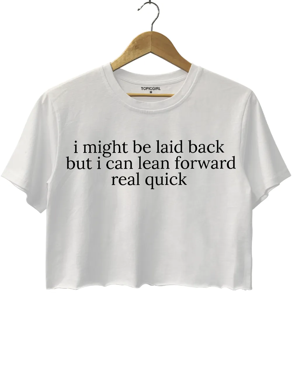 I Might Be Laid Back Crop Top sold by Topic Girl product image thumbnail 3