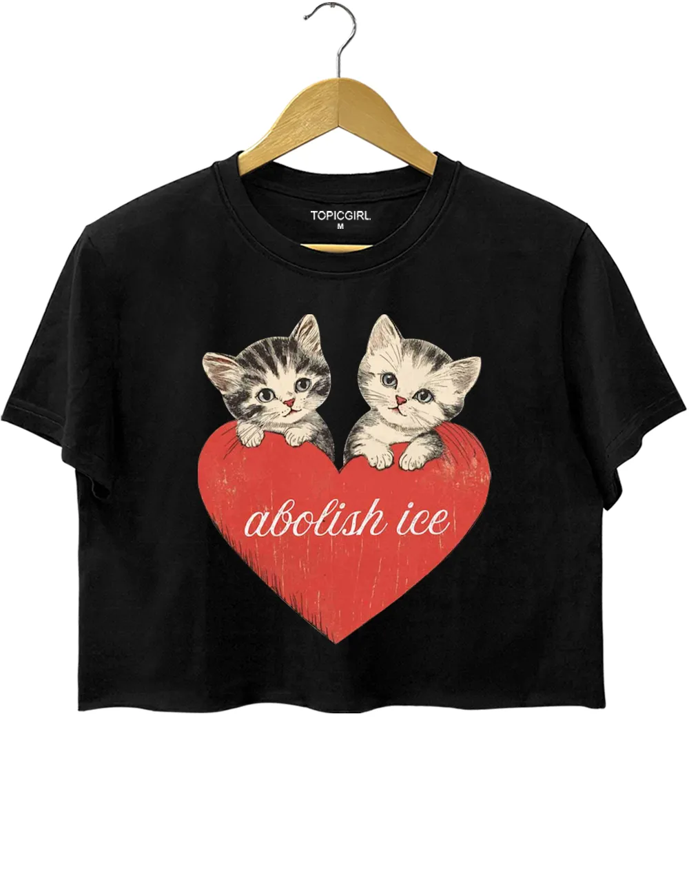 Anti ICE Valentine Crop Top sold by Topic Girl product image thumbnail 3
