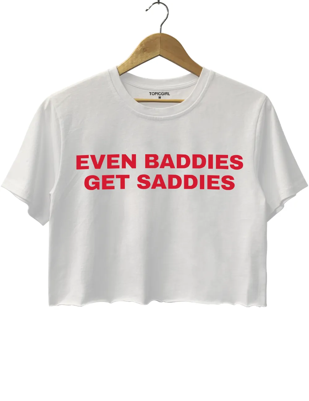 Even Baddies Get Saddies Everything Crop Top sold by Topic Girl product image thumbnail 2