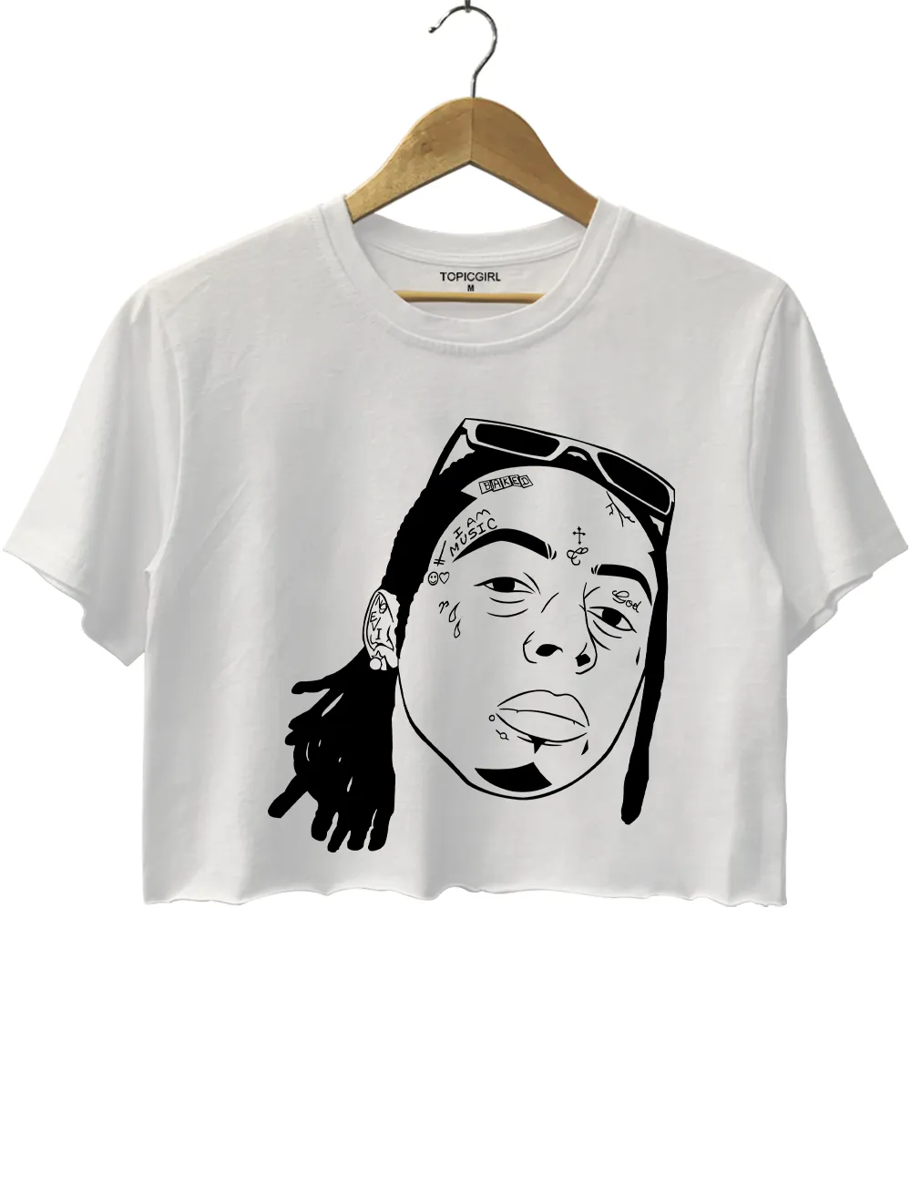 Lil Wayne Crop Top sold by Topic Girl product image thumbnail 2