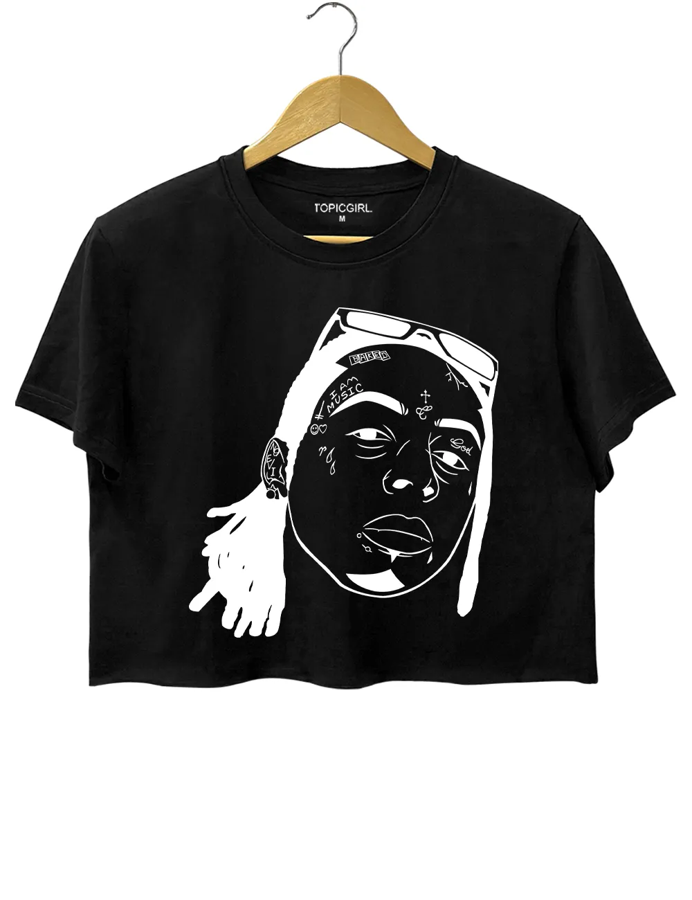 Lil Wayne Crop Top sold by Topic Girl product image thumbnail 3