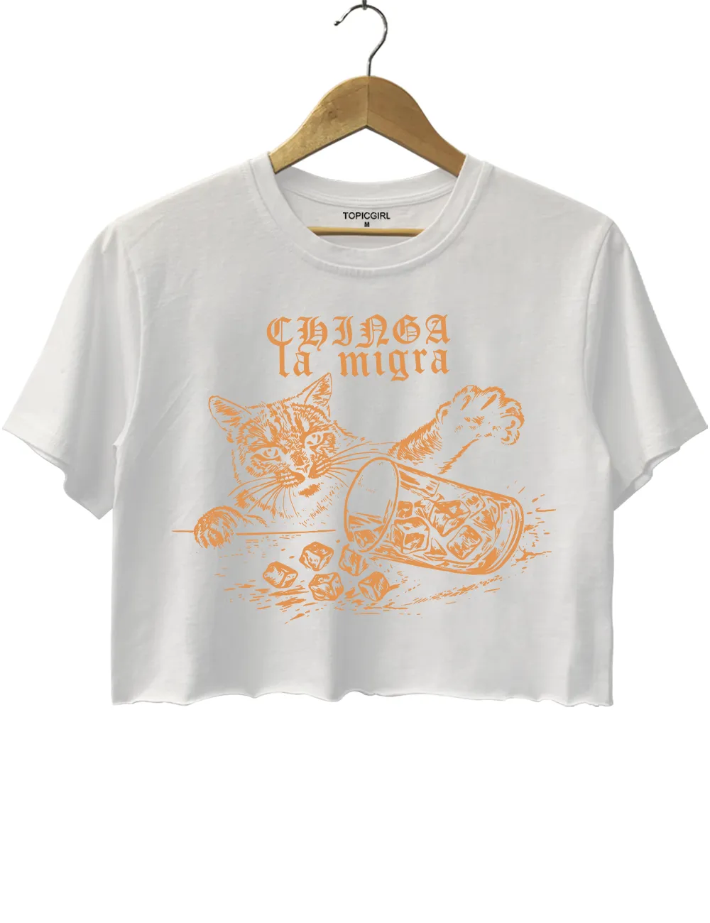 Cat Anti-ICE Crop Top sold by Topic Girl product image thumbnail 2