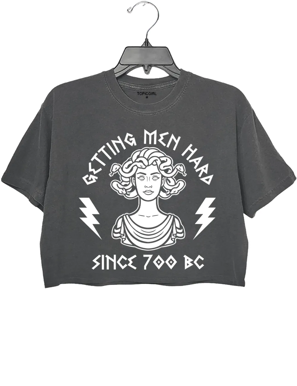 Getting Men Hard Since 700 BC Crop Top sold by Topic Girl