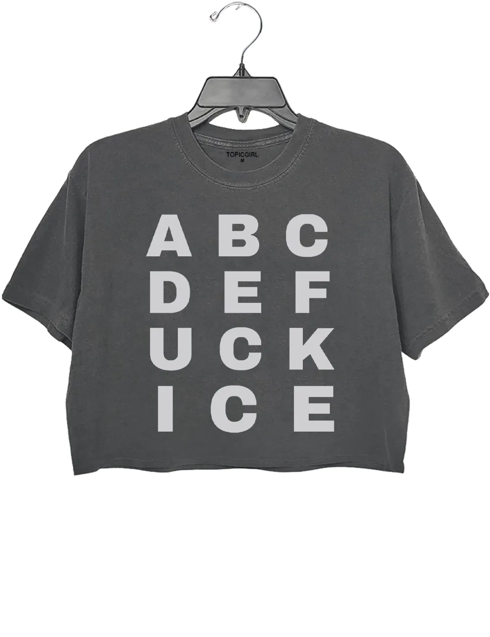 Abolish ICE Crop Top sold by Topic Girl product image thumbnail 2