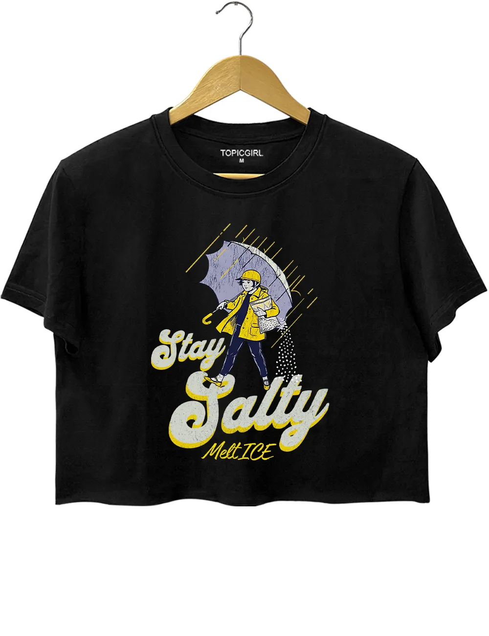 Subtle Anti ICE Stay Salty Crop Top sold by Topic Girl product image thumbnail 3