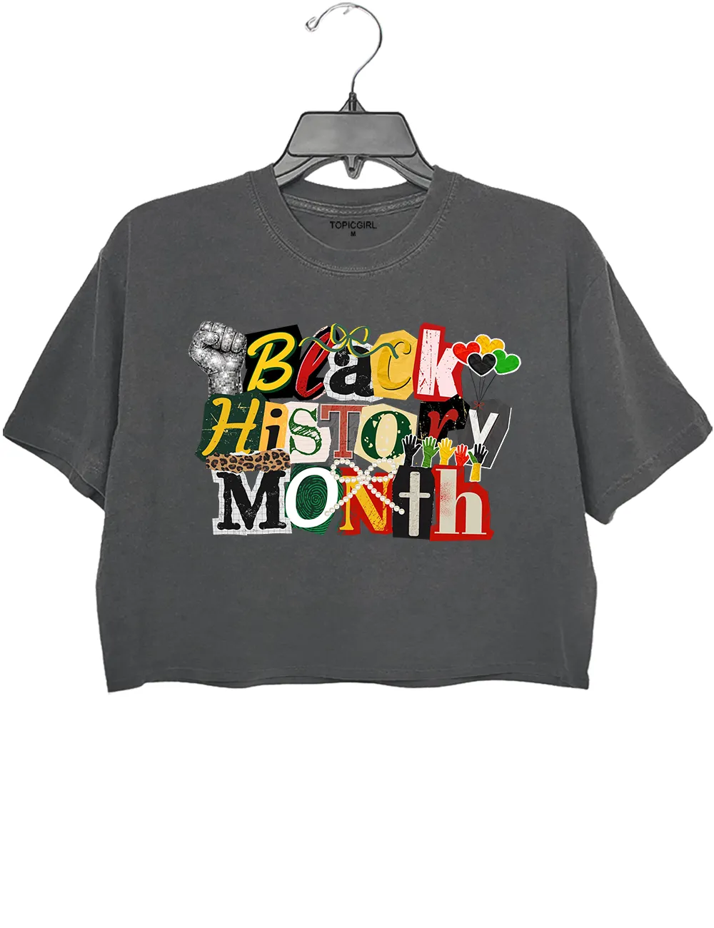 Black History Month Crop Top sold by Topic Girl product image thumbnail 2