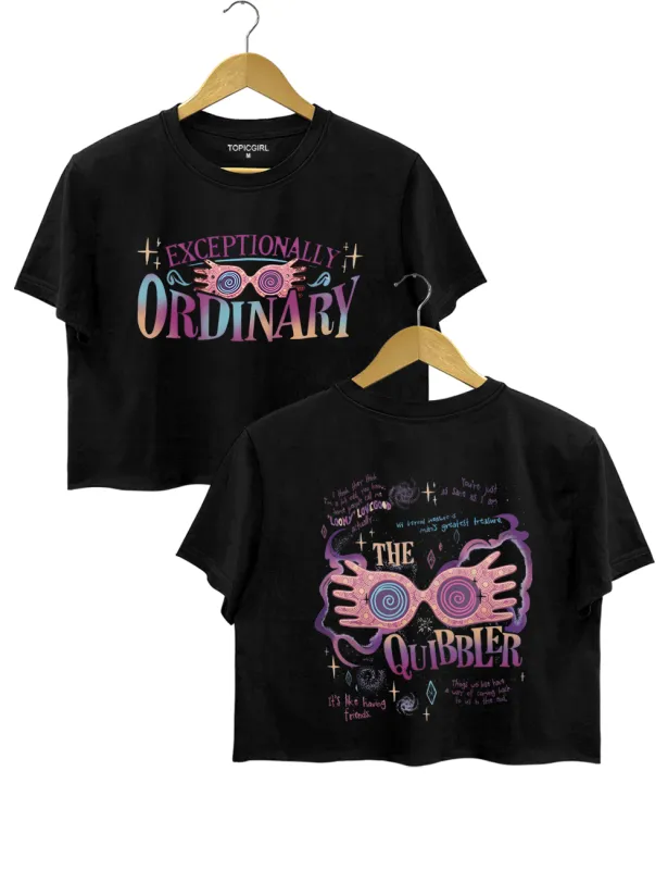 The Quibbler Wizard School Crop Top sold by Topic Girl