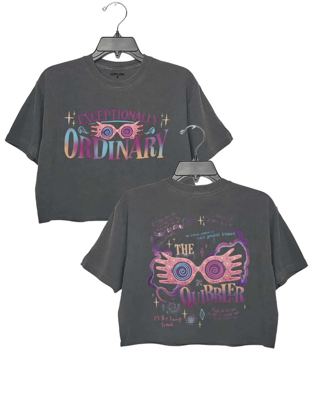 The Quibbler Wizard School Crop Top sold by Topic Girl product image thumbnail 2