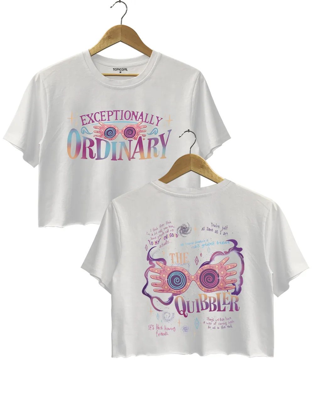 The Quibbler Wizard School Crop Top sold by Topic Girl product image thumbnail 3