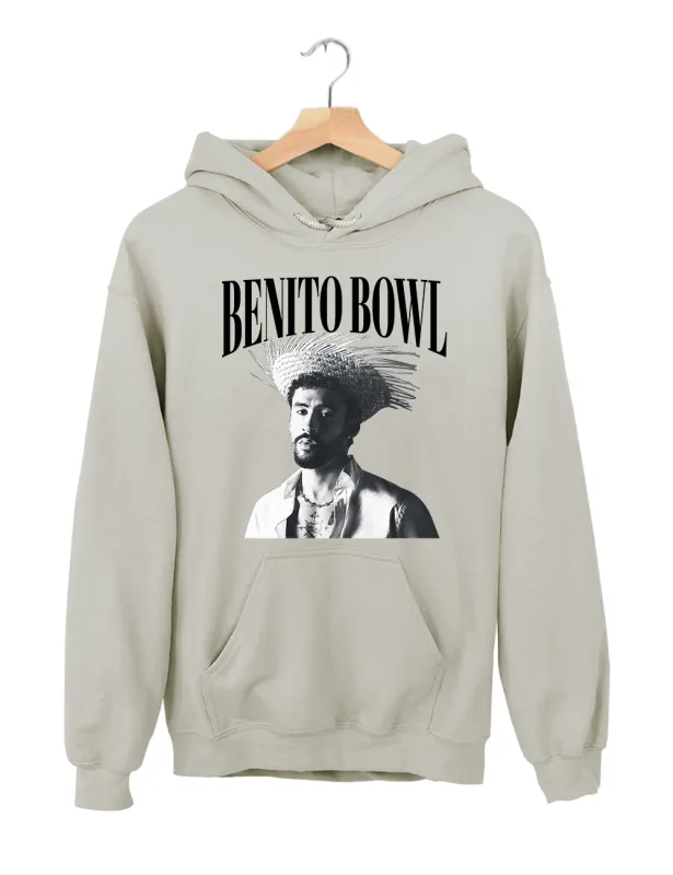 Bad Bunny Benito Bowl Hoodie made by Topic Girl