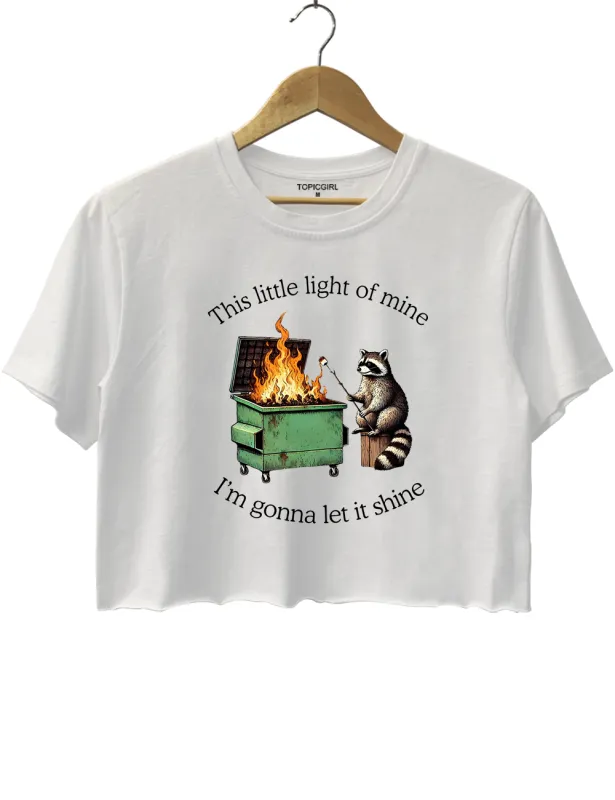 This Little Light Of Mine Crop Top made by Topic Girl