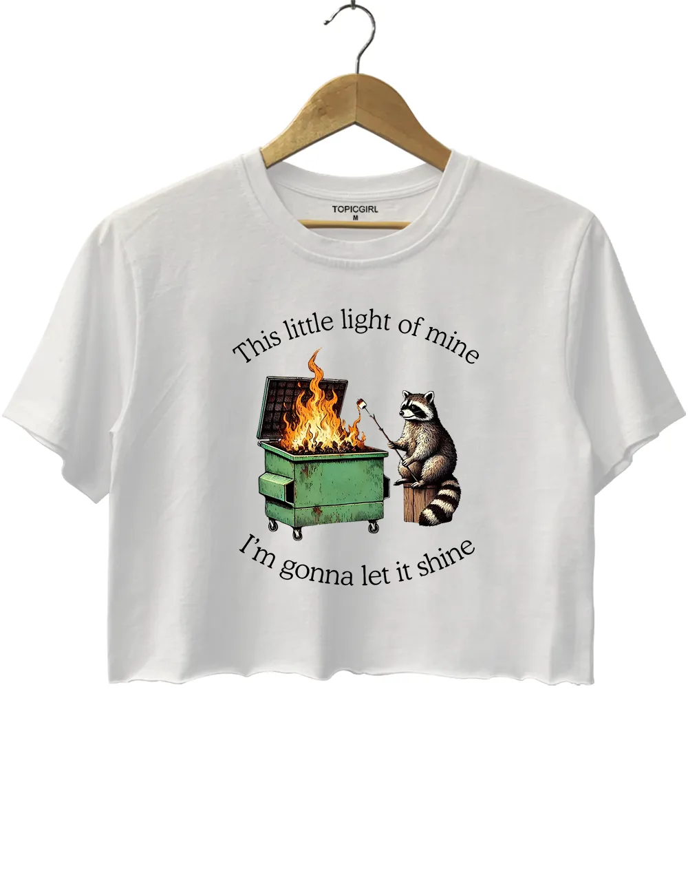 This Little Light Of Mine Crop Top sold by Topic Girl