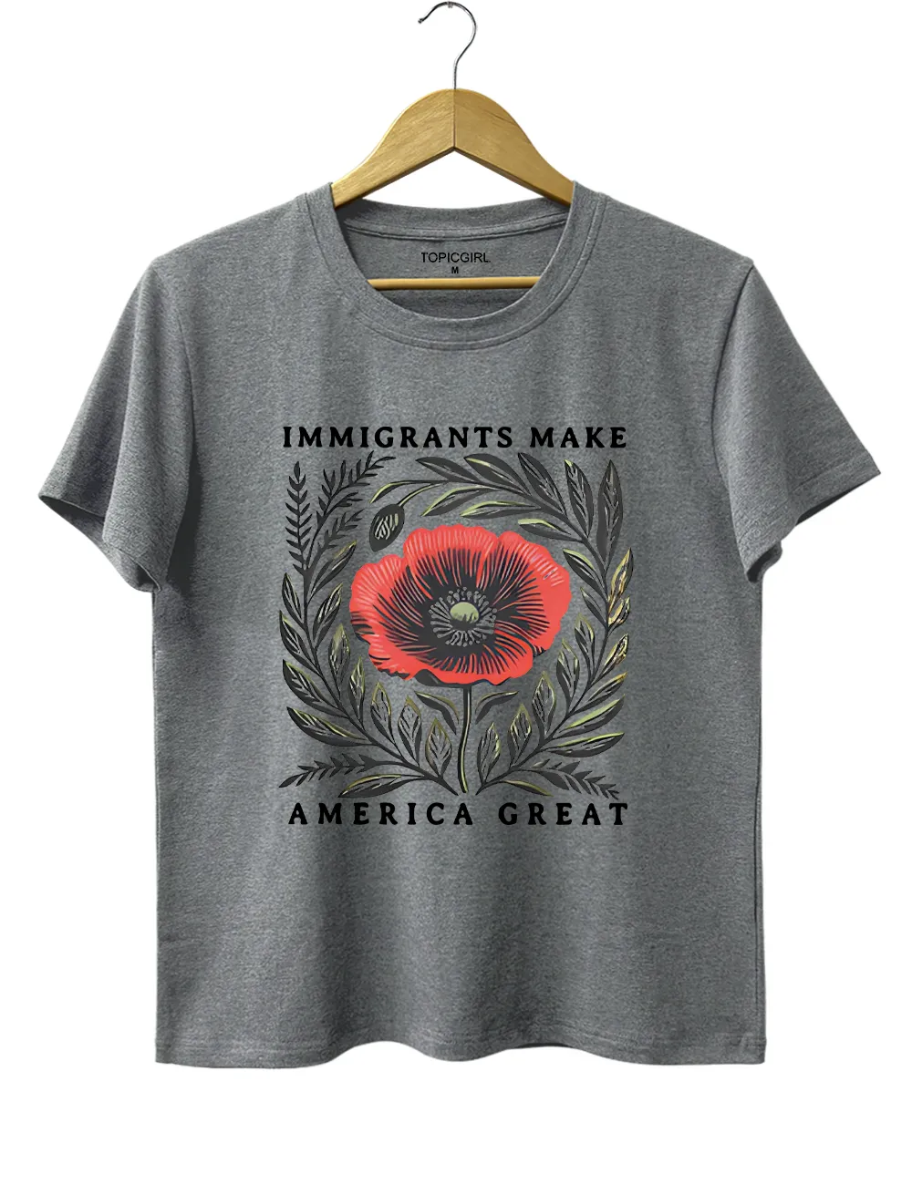 Immigrants Make America Great Tee sold by Topic Girl product image thumbnail 2