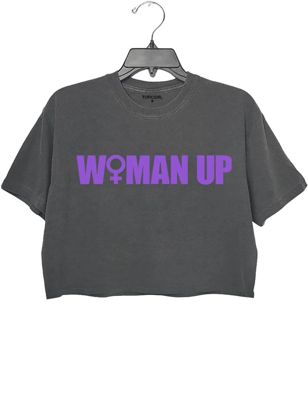 Woman Up Crop Top sold by Topic Girl