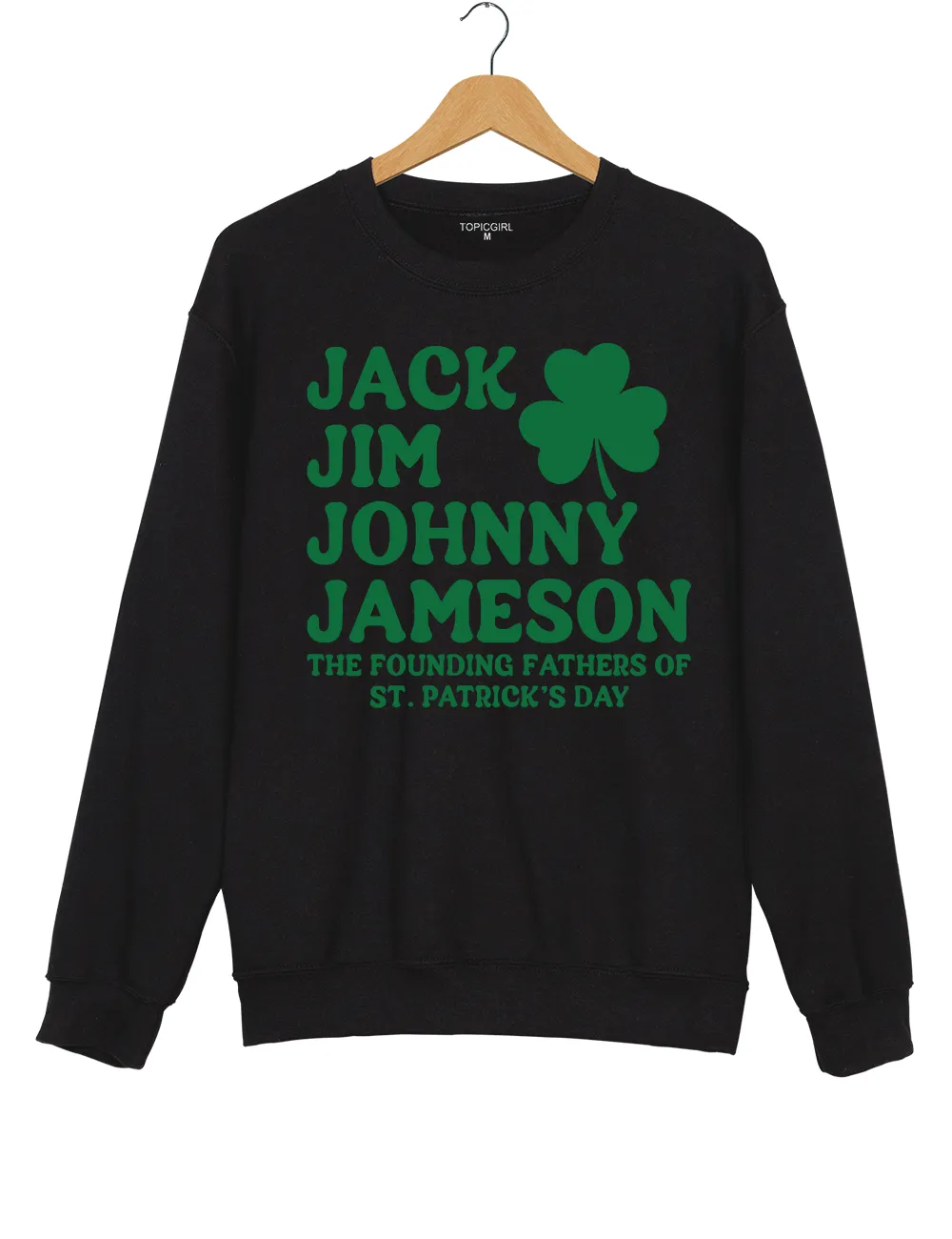 Funny St Patrick’s Day Irish Drinking Sweatshirt sold by Topic Girl product image thumbnail 3