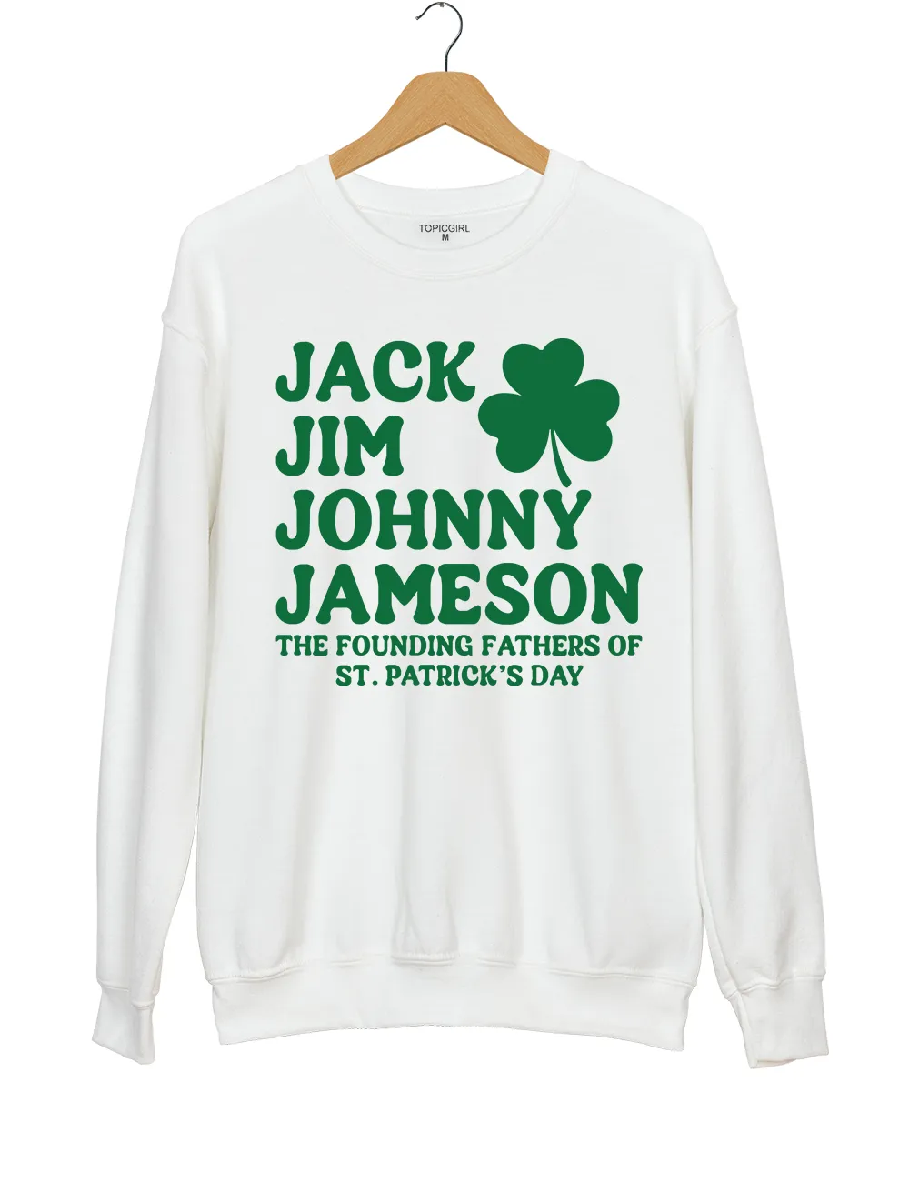 Funny St Patrick’s Day Irish Drinking Sweatshirt sold by Topic Girl product image thumbnail 2