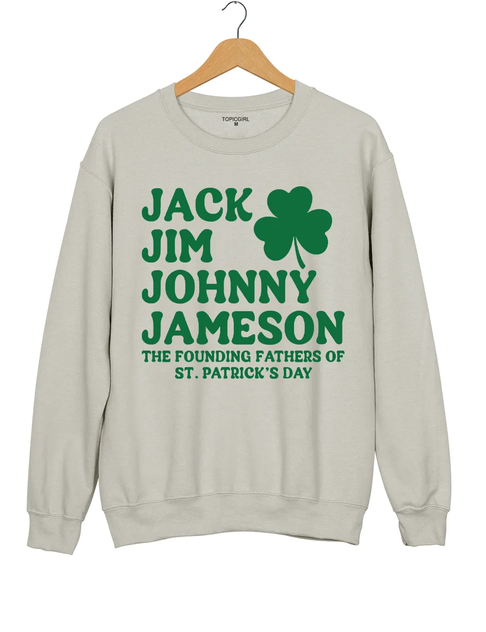 Funny St Patrick’s Day Irish Drinking Sweatshirt sold by Topic Girl