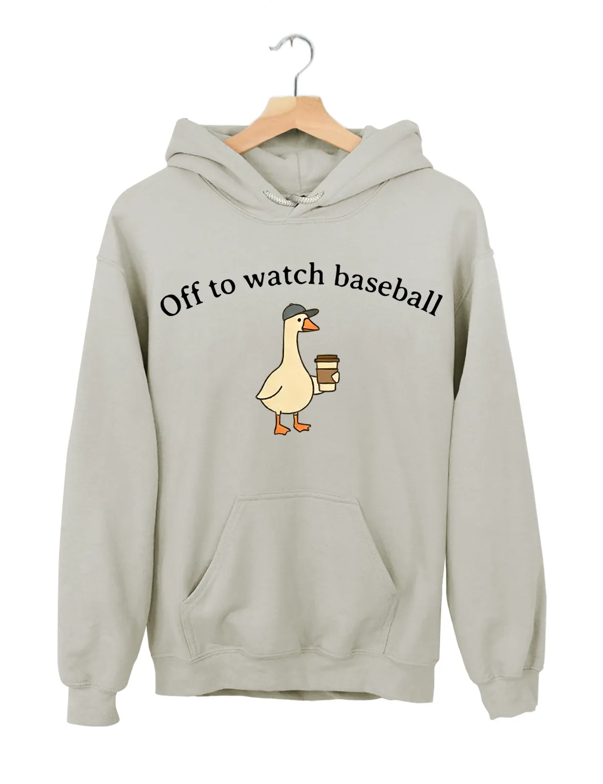 Off To Watch Baseball Hoodie sold by Topic Girl