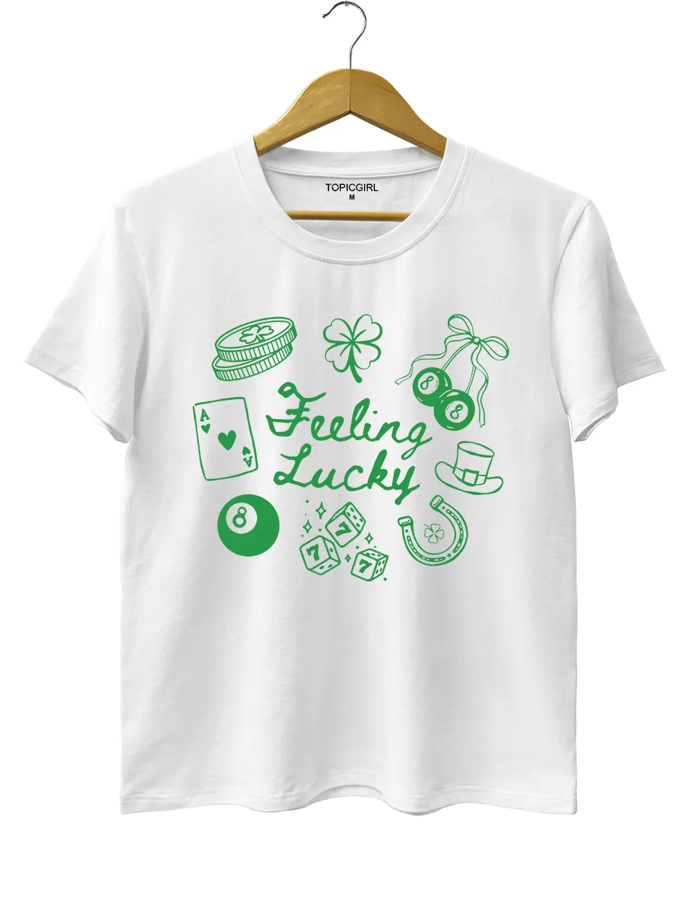 Feeling Lucky Tee sold by Topic Girl product image thumbnail 2