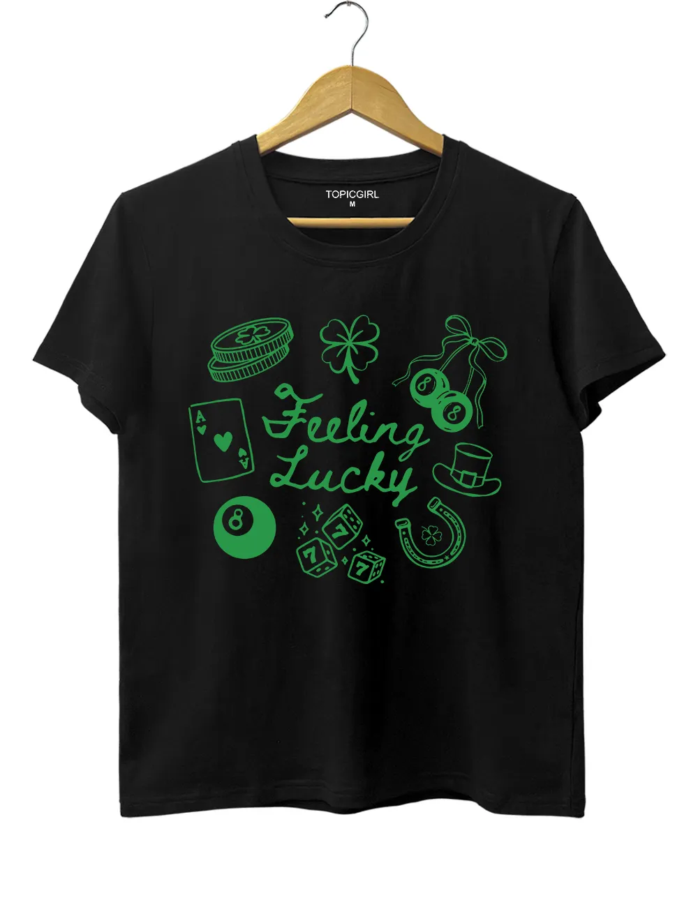 Feeling Lucky Tee sold by Topic Girl product image thumbnail 3