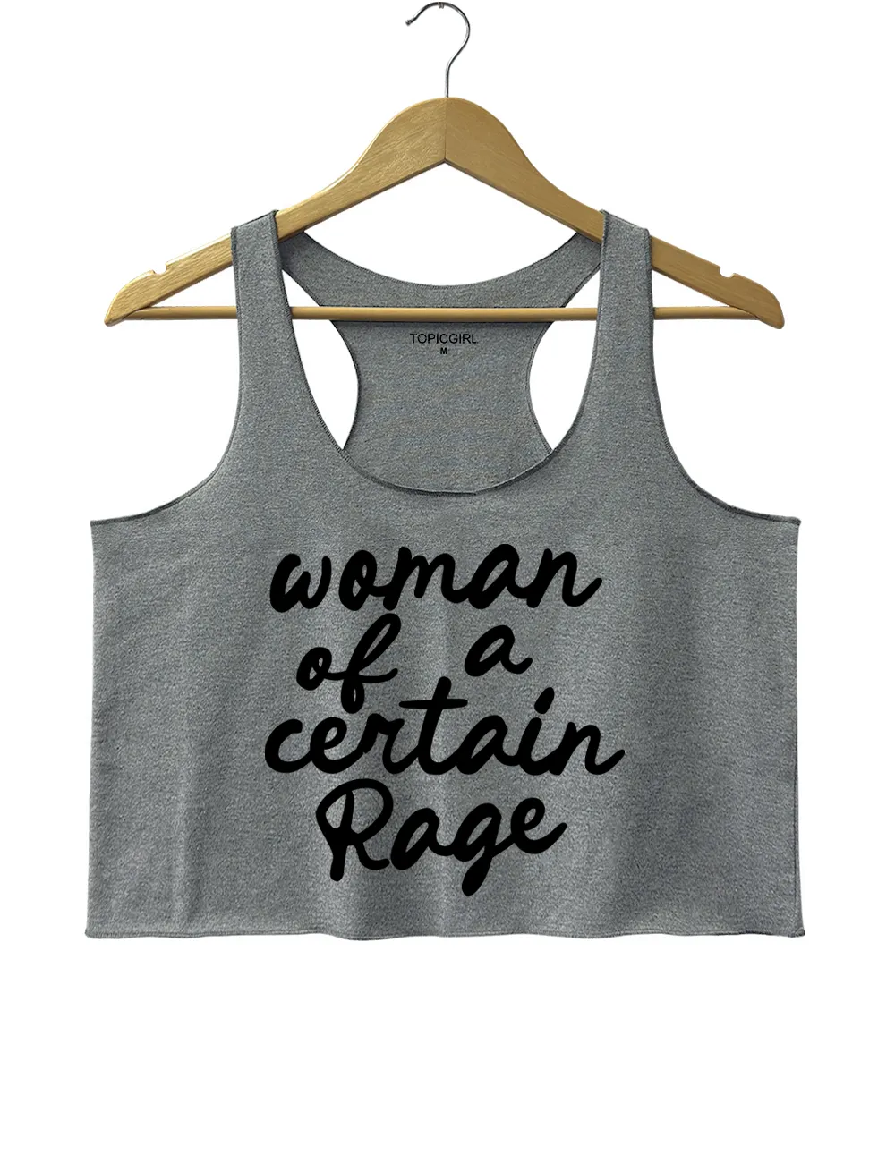 Woman Of A Certain Rage Crop Tank Top sold by Topic Girl