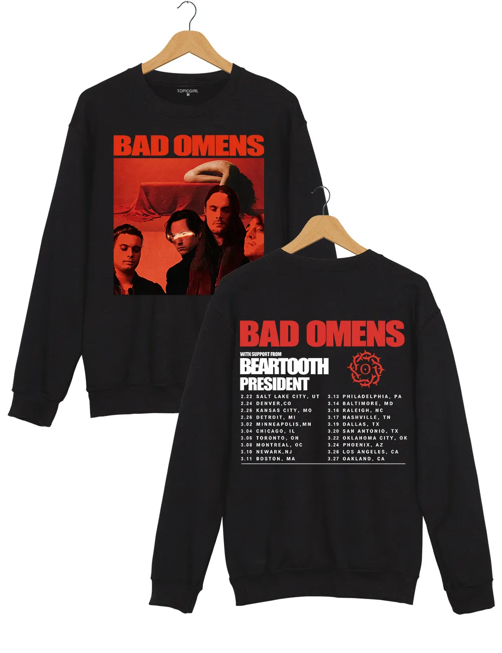 Bad Omens Sweatshirt sold by Topic Girl product image thumbnail 3
