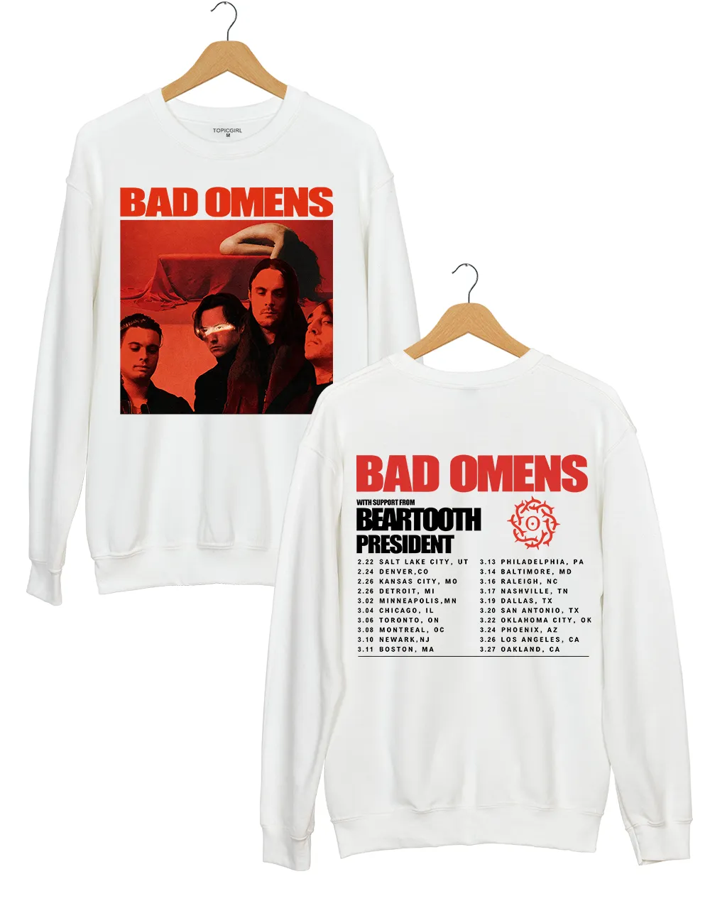 Bad Omens Sweatshirt sold by Topic Girl product image thumbnail 2