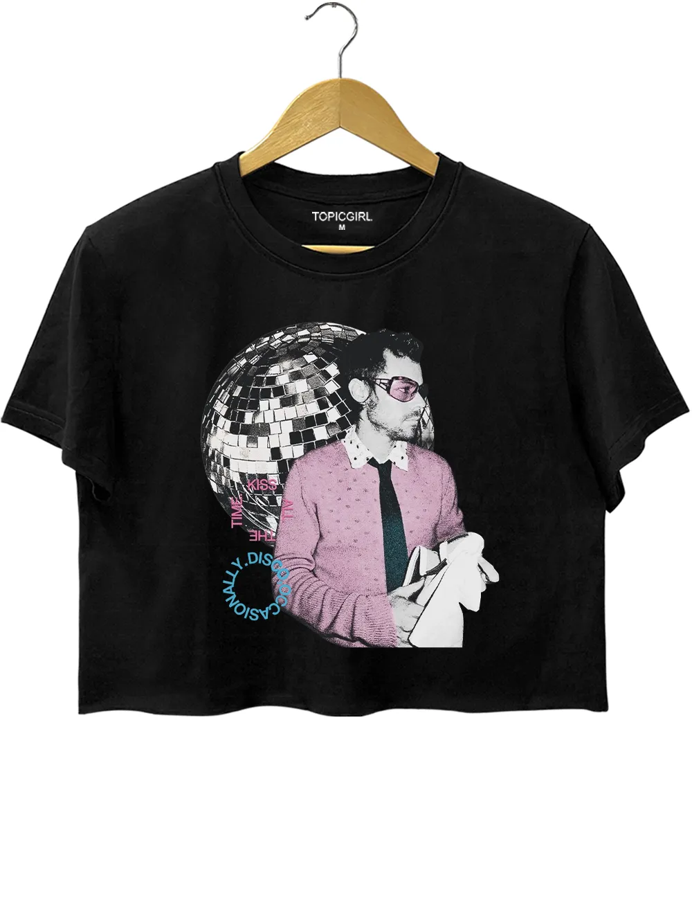 Kiss All The Time Harry Styles Crop Top sold by Topic Girl product image thumbnail 3