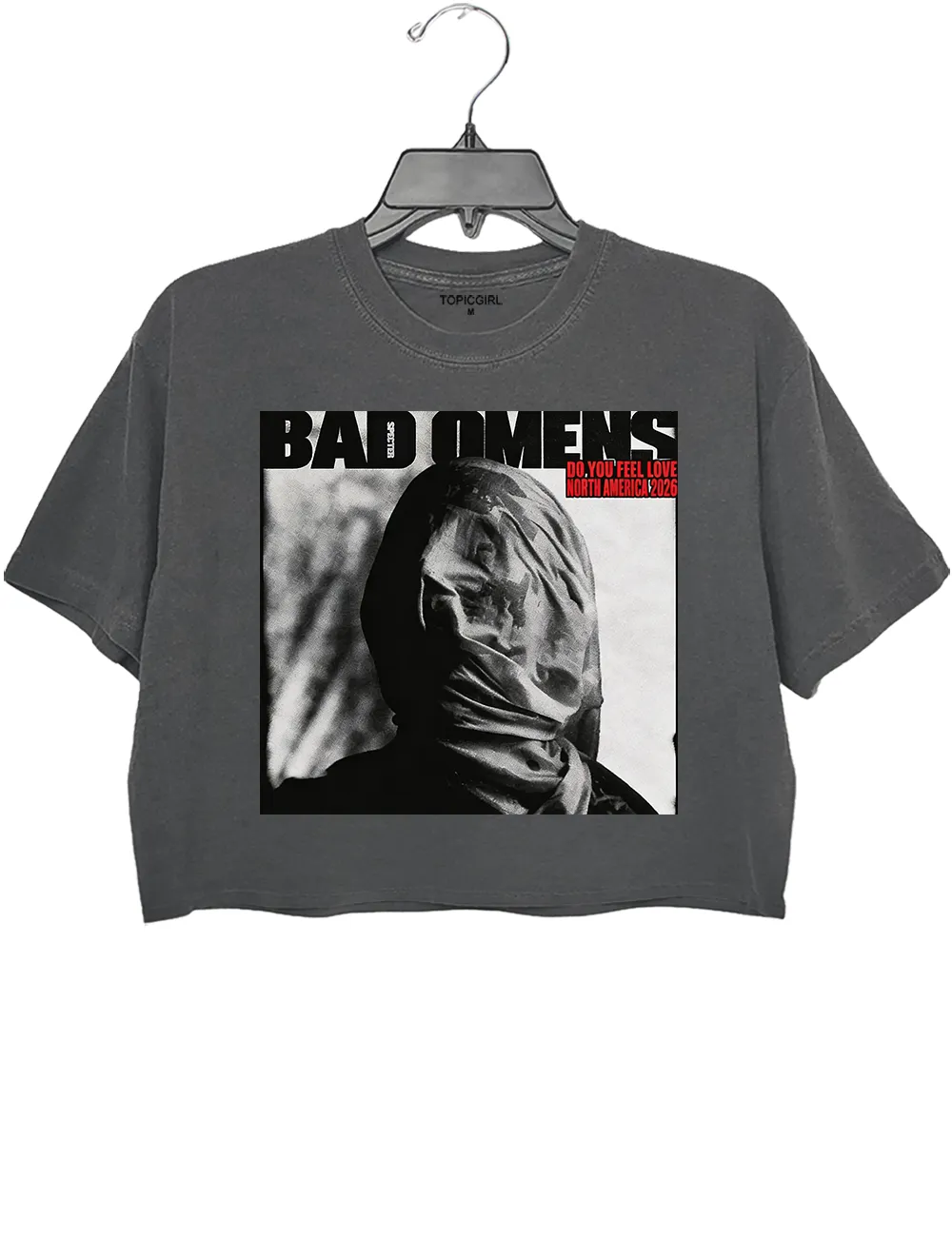 Bad Omens Do You Feel Love Crop Top sold by Topic Girl product image thumbnail 2