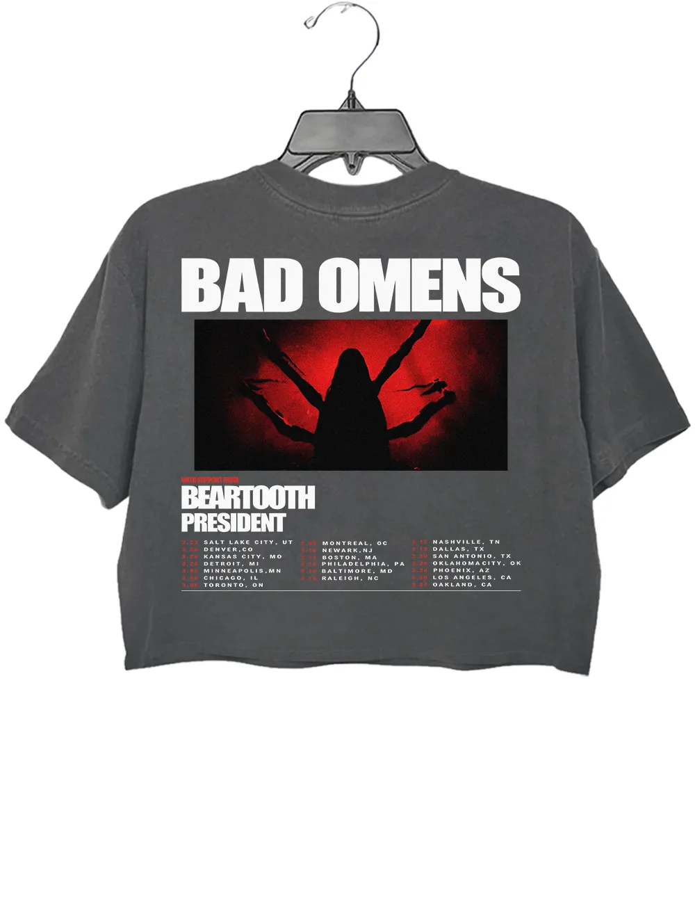 Bad Omens Do You Feel Love Crop Top sold by Topic Girl product image thumbnail 3