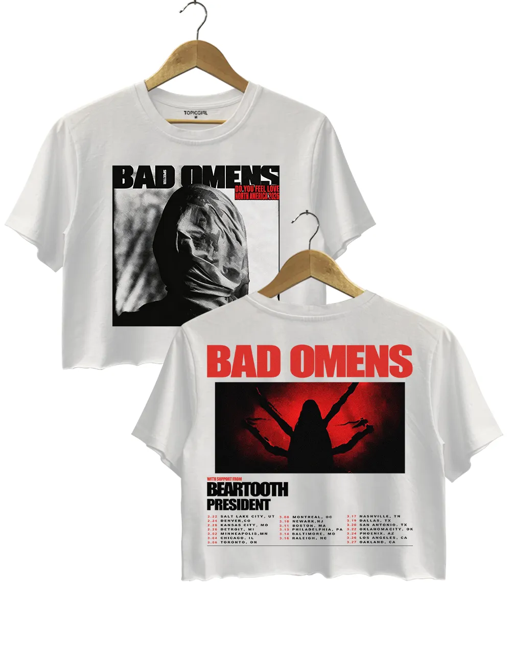 Bad Omens Do You Feel Love Crop Top sold by Topic Girl product image thumbnail 4