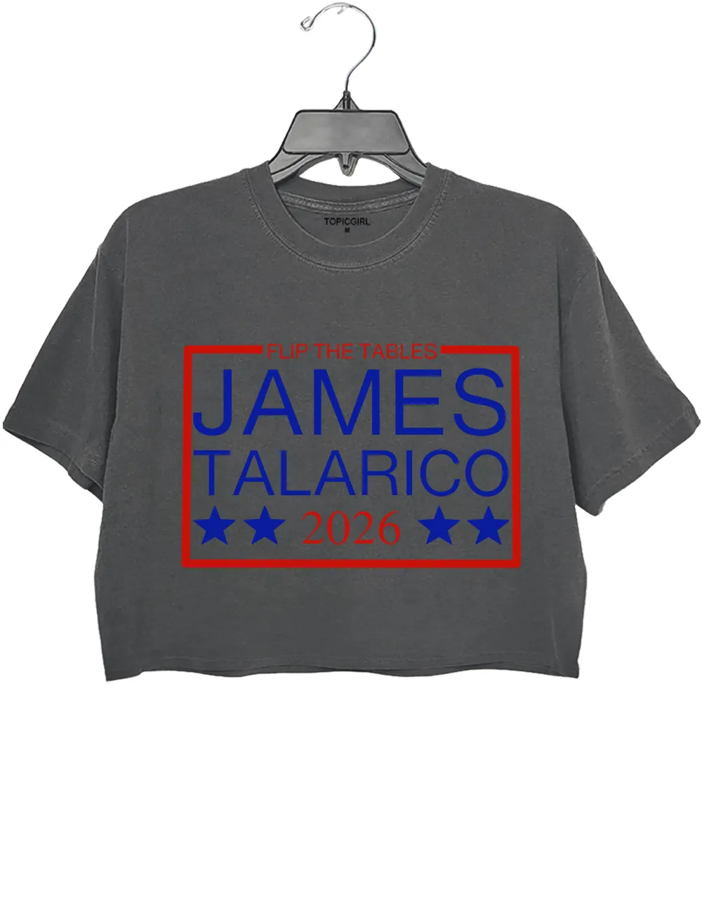 Flip the Tables James Talarico 2026 Crop Top sold by Topic Girl