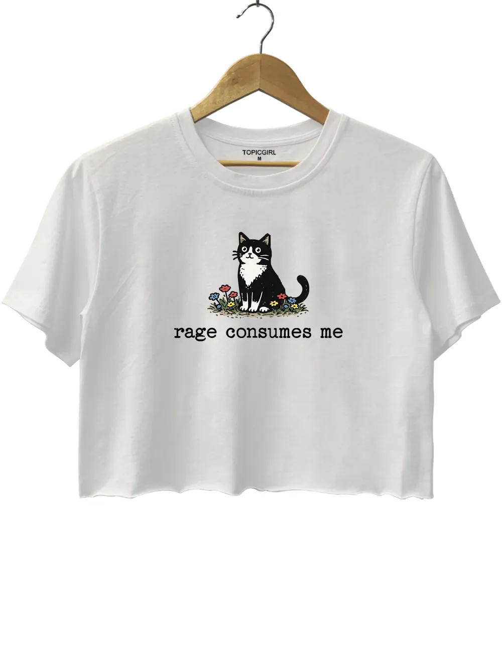 Rage Consumes Me Crop Top sold by Topic Girl product image thumbnail 2