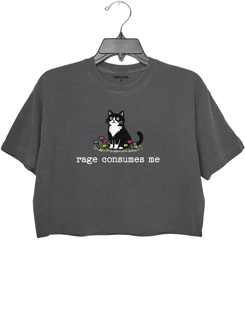 Rage Consumes Me Crop Top sold by Topic Girl