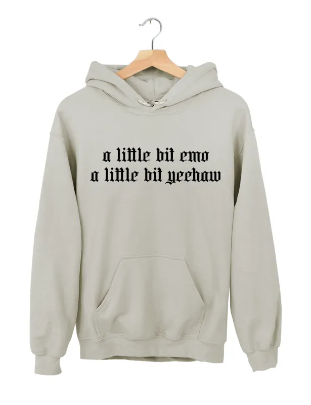 A Little Bit Emo A Little Bit Yeehaw Hoodie made by Topic Girl