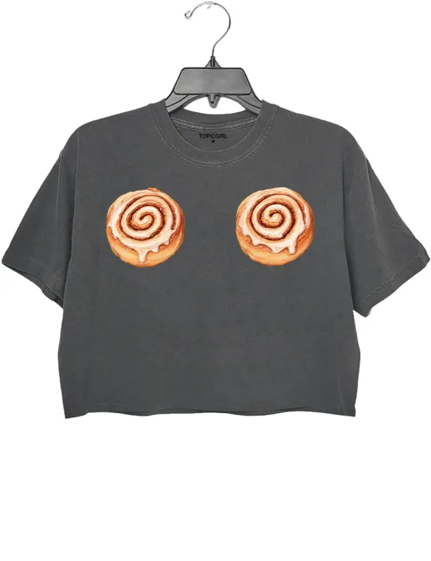 Harry Cinnamon Roll Crop Top made by Topic Girl