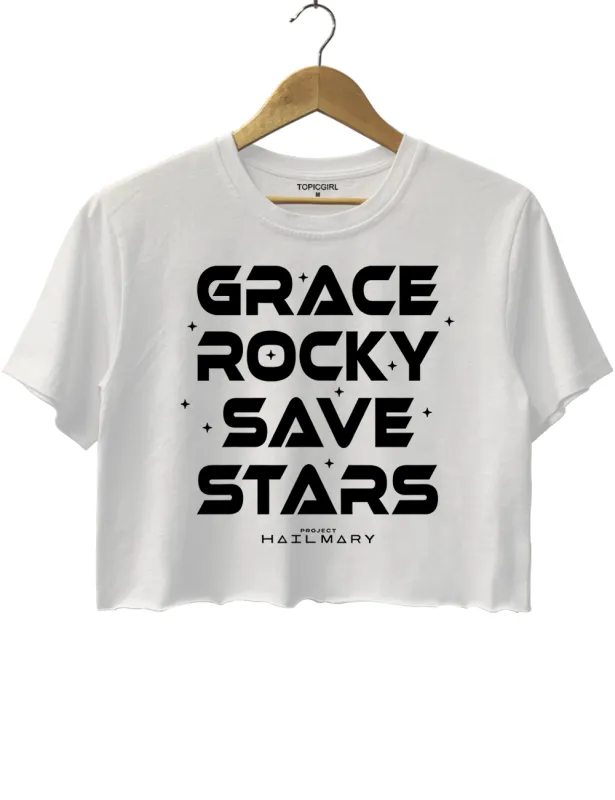 Project Hail Mary Grace Rocky Save Stars Crop Top made by Topic Girl