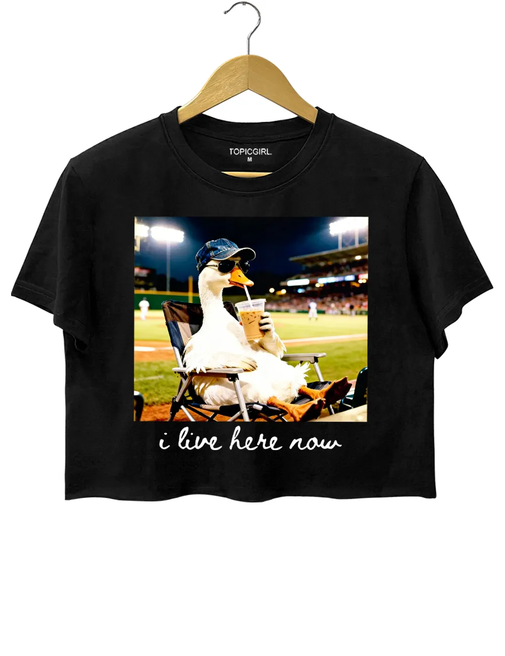 I Live Here Now Crop Top sold by Topic Girl product image thumbnail 3