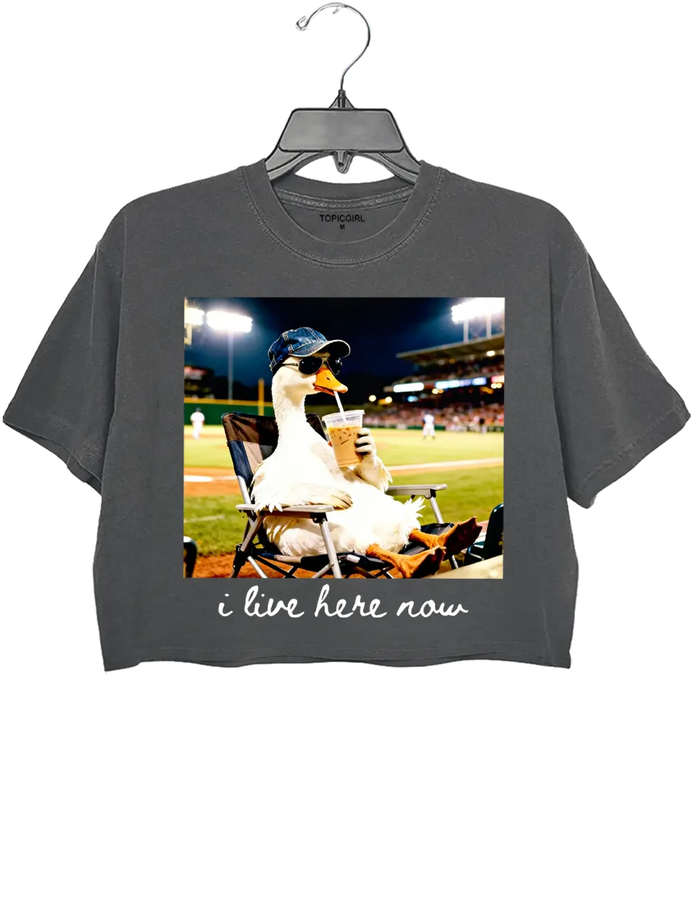 I Live Here Now Crop Top sold by Topic Girl