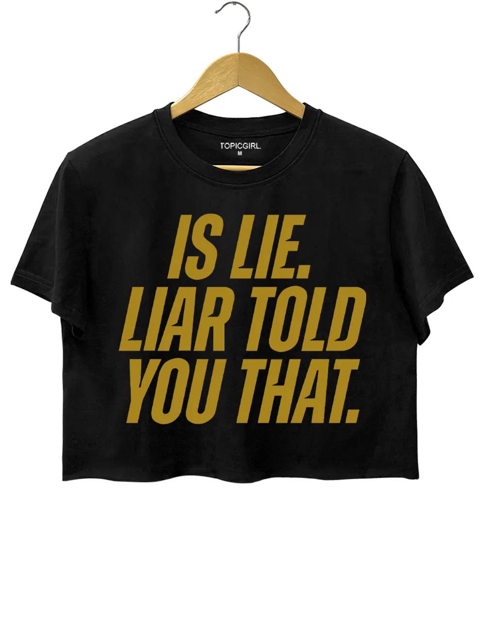 Is Lie Liar Told You That Crop Top sold by Topic Girl