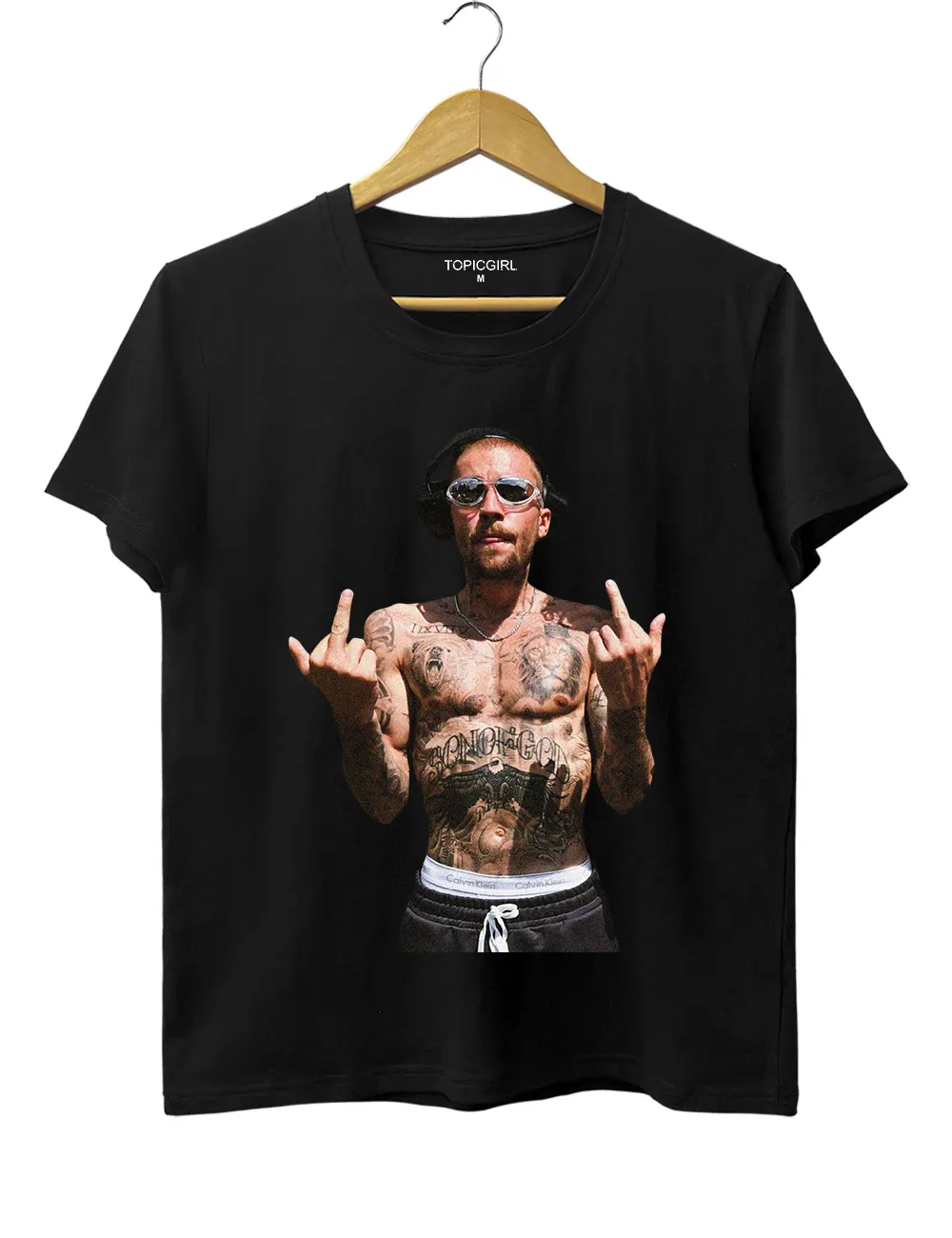Justin Bieber Middle Finger Tee sold by Topic Girl product image thumbnail 3