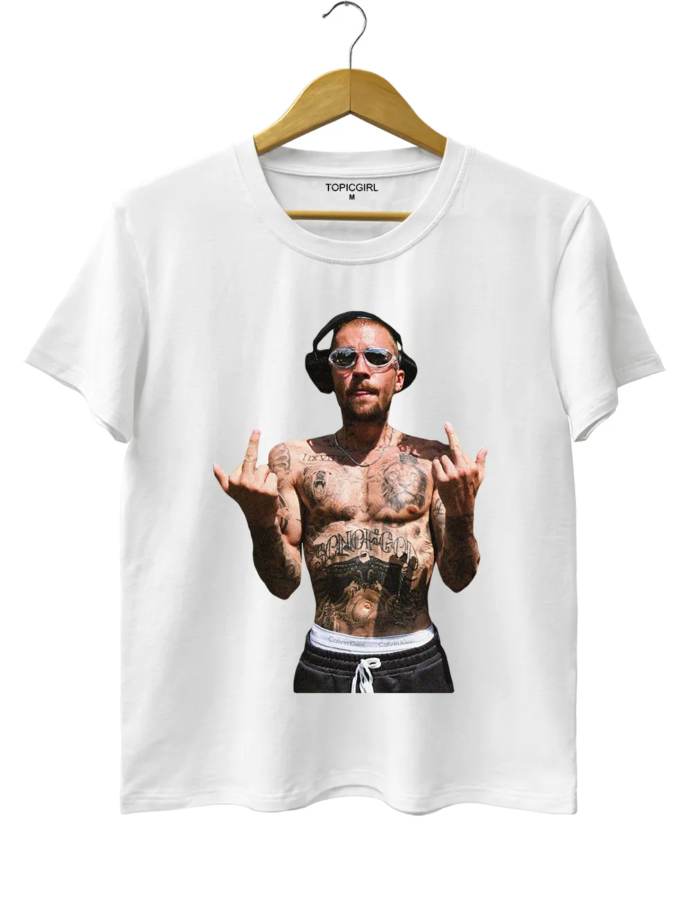 Justin Bieber Middle Finger Tee sold by Topic Girl product image thumbnail 2