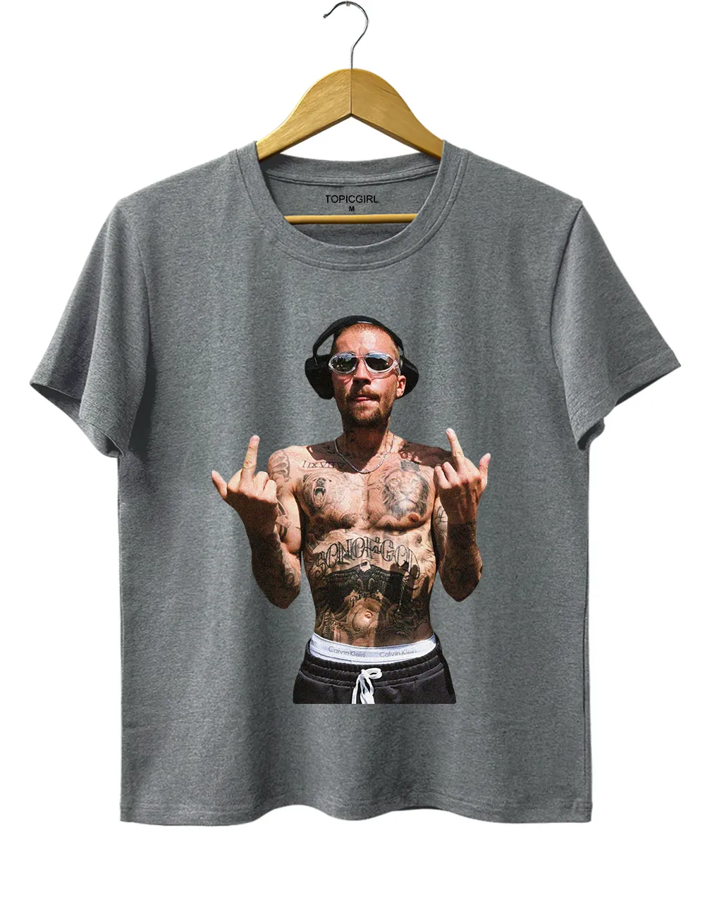 Justin Bieber Middle Finger Tee sold by Topic Girl