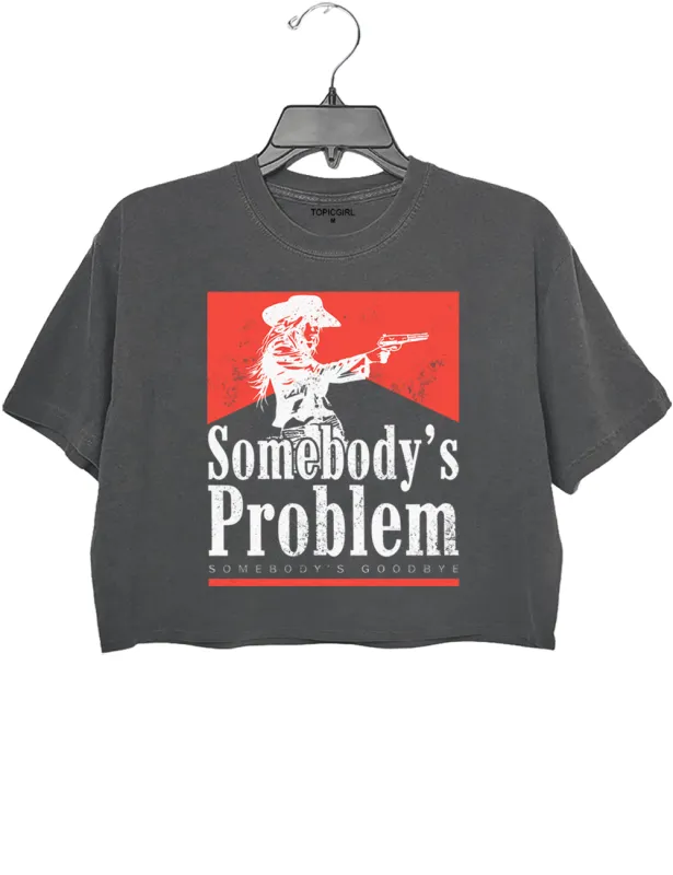Somebody's Problem Vintage 90s Country Crop Top made by Topic Girl