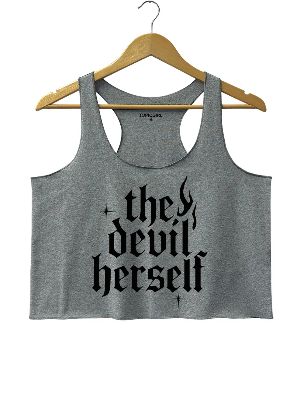 The Devil Herself Crop Tank Top sold by Topic Girl