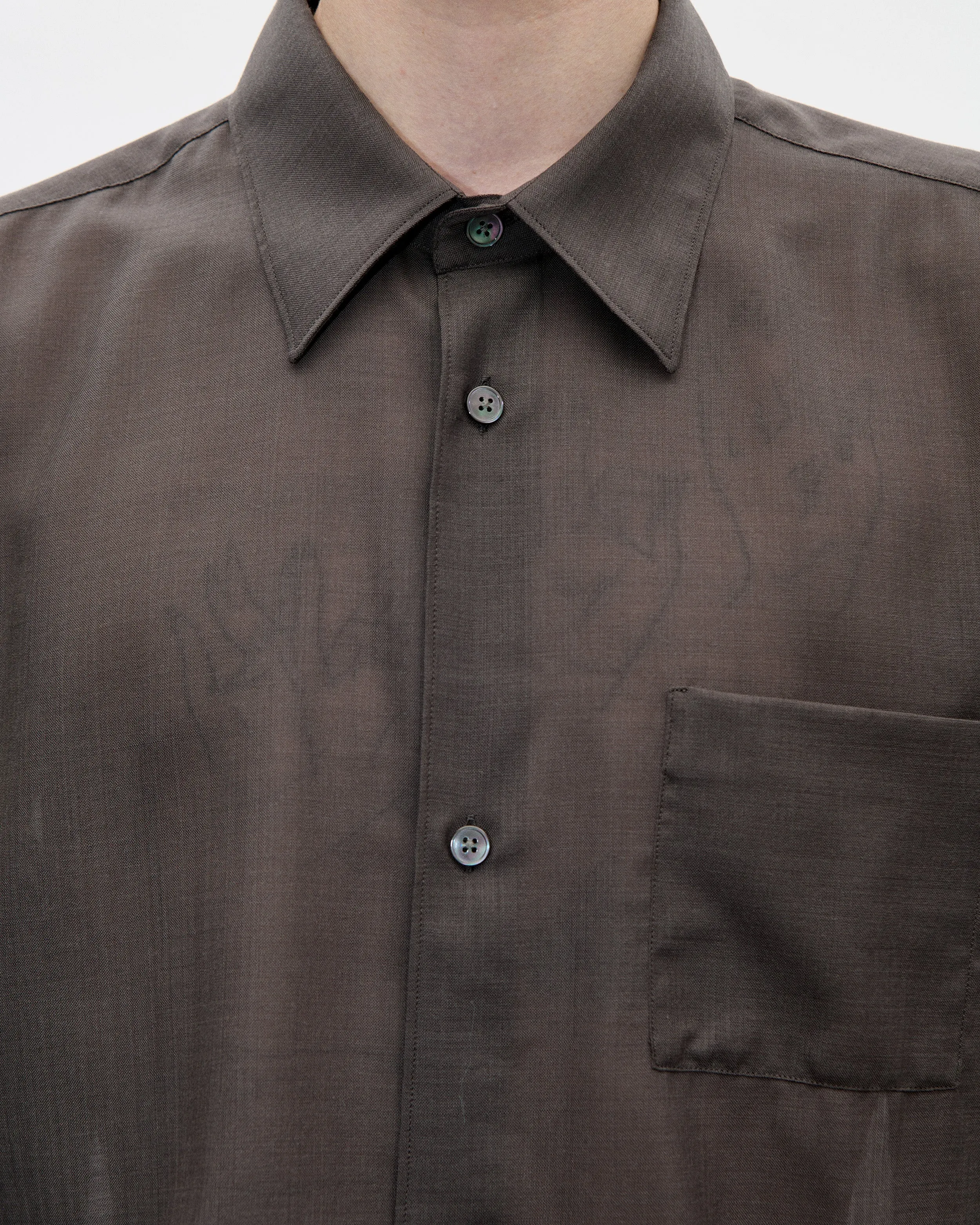 Cordial Shirt 120s Merino 084 Peat sold by Berner Kuhl product image thumbnail 4