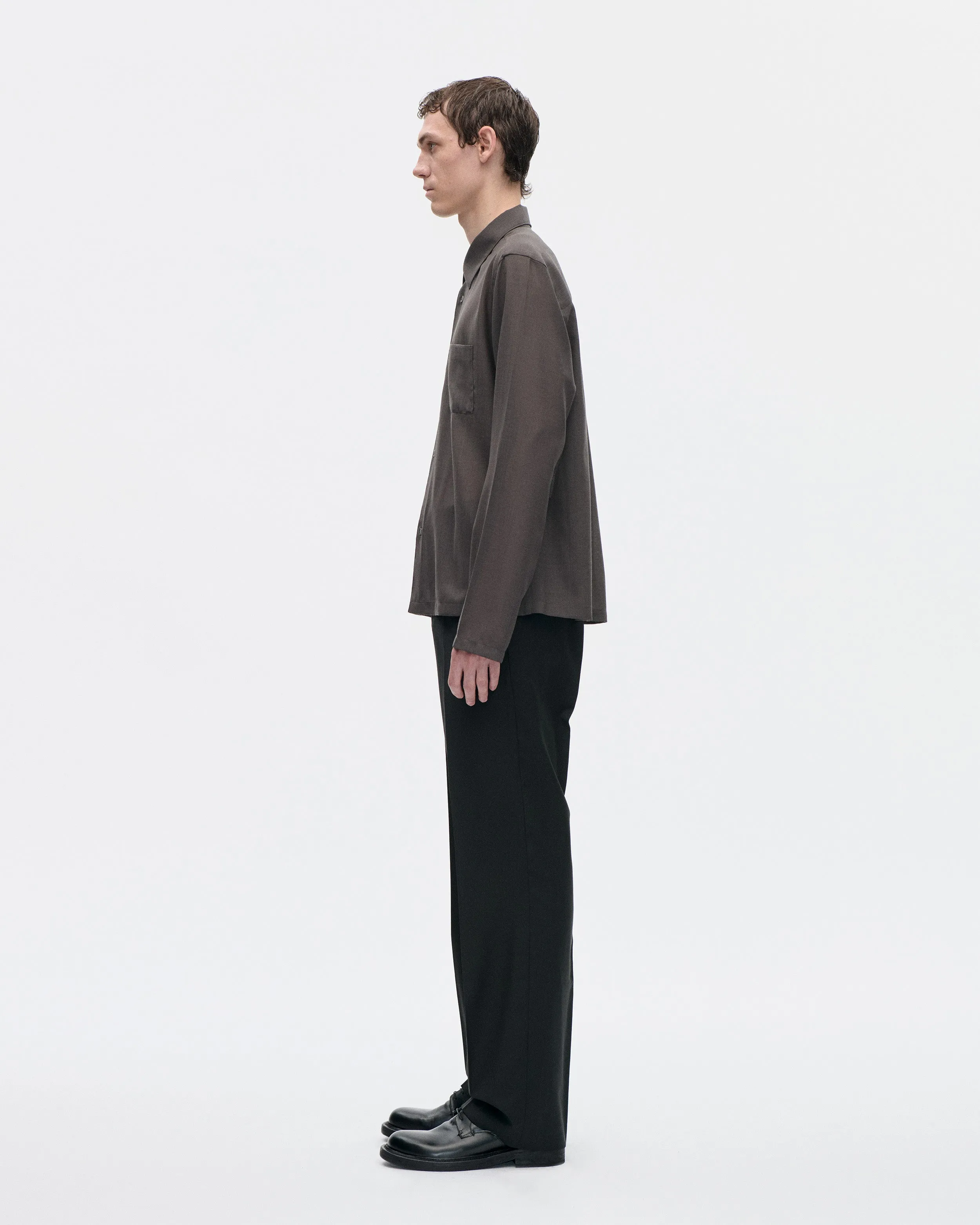 Cordial Shirt 120s Merino 084 Peat sold by Berner Kuhl product image thumbnail 2