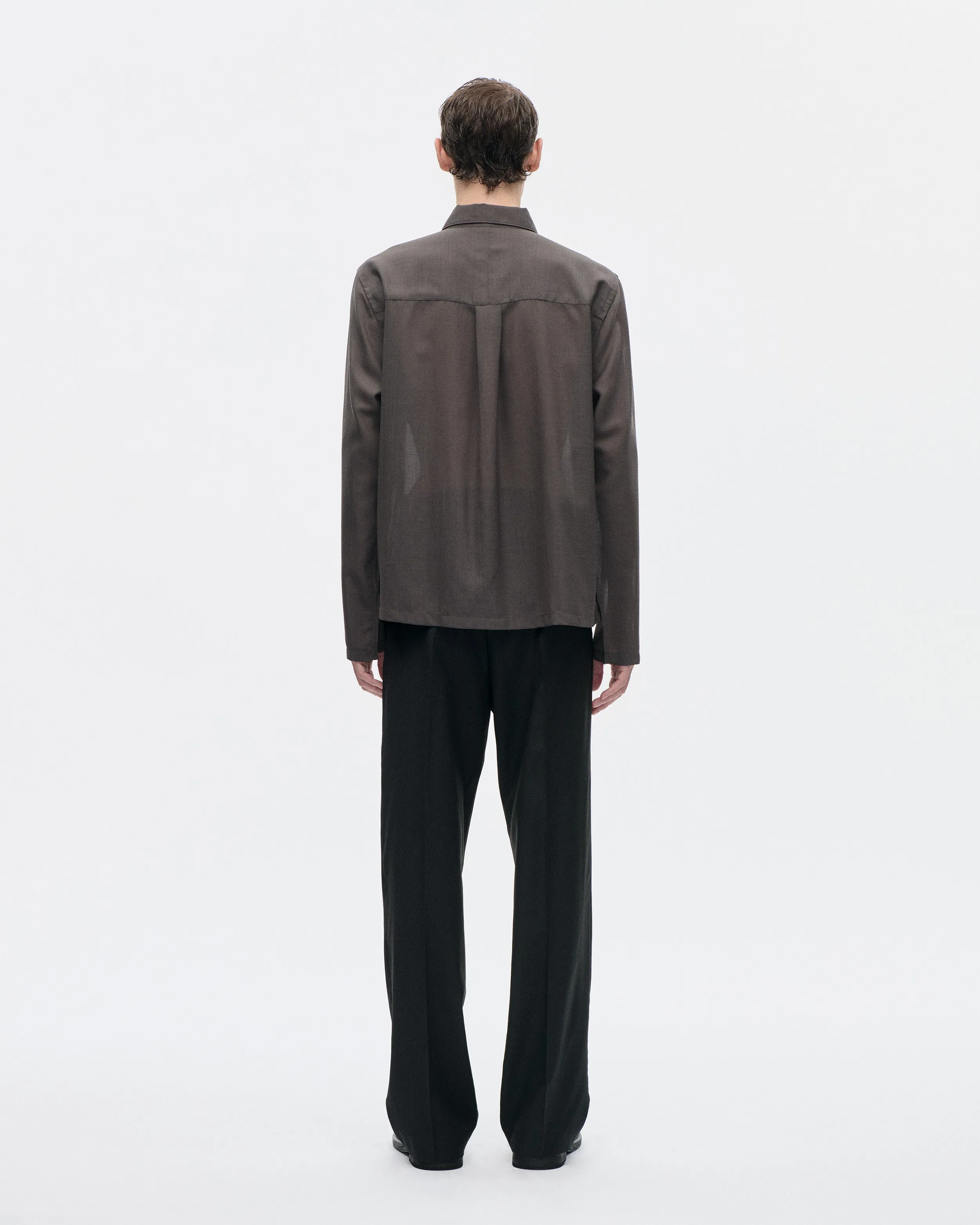 Cordial Shirt 120s Merino 084 Peat sold by Berner Kuhl product image thumbnail 3