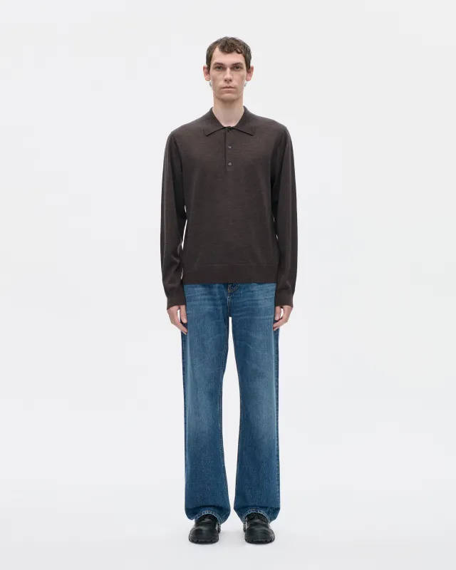 Polo 16GG Wool 066 Chocolate made by Berner Kuhl